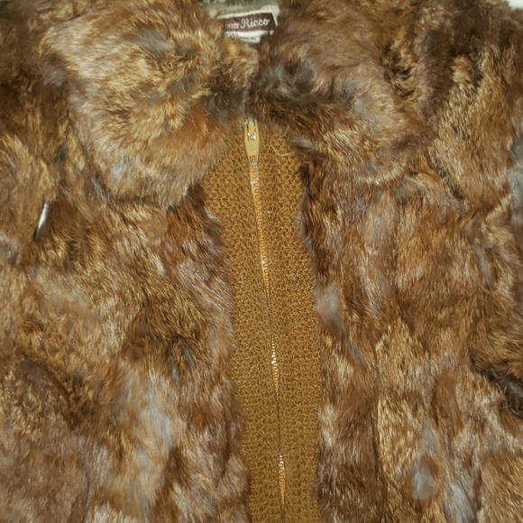 Vintage Genuine Rabbit Fur Coat Dino Rico - Picture 2 of 3